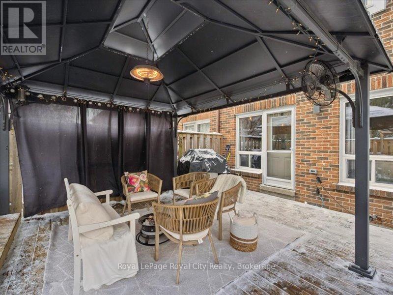 2 exterior gas lines--bbq and heater - 41 - 121 Bagot Street, Guelph (Junction/Onward Willow), ON - Outdoor With Deck Patio Veranda