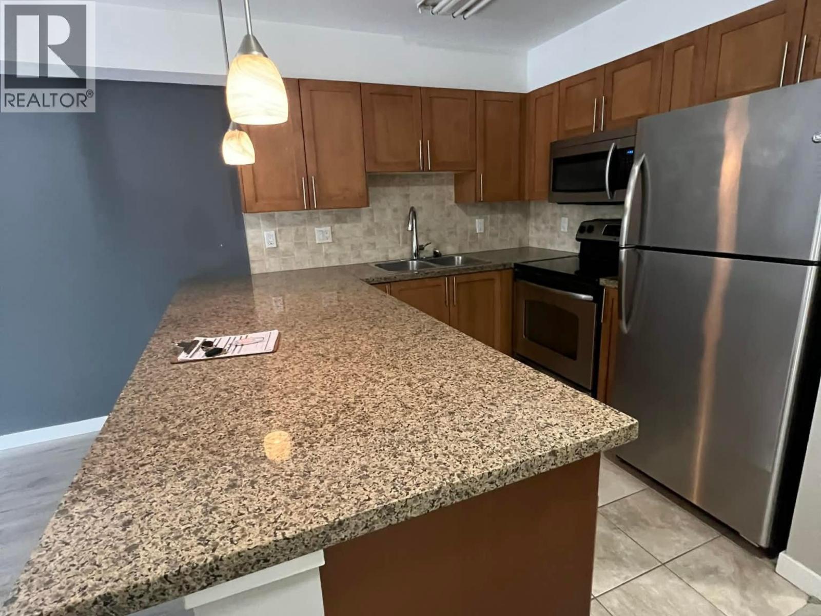 104 2373 Atkins Avenue, Port Coquitlam, BC - Indoor Photo Showing Kitchen With Stainless Steel Kitchen With Double Sink