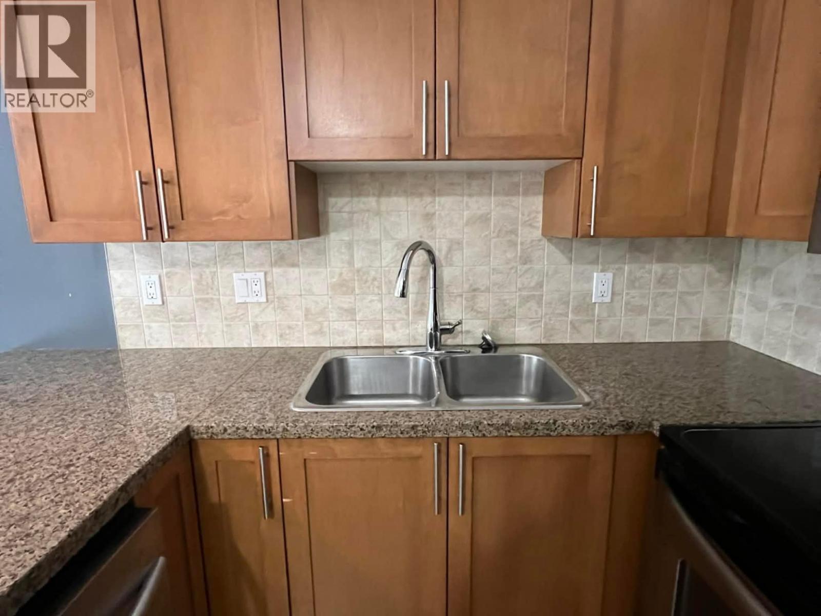 104 2373 Atkins Avenue, Port Coquitlam, BC - Indoor Photo Showing Kitchen With Double Sink