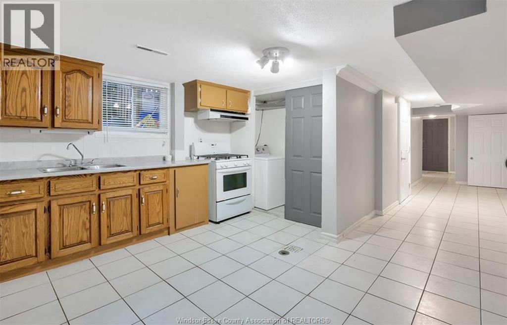 1279 Tourangeau Unit# Lower, Windsor, ON - Indoor Photo Showing Kitchen With Double Sink