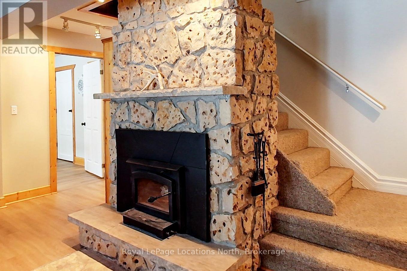 637280 St Vincent-Sydenham Townline, Meaford, ON - Indoor With Fireplace