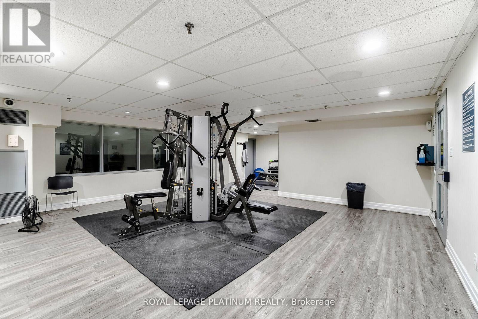 1005 - 30 Malta Avenue, Brampton, ON - Indoor Photo Showing Gym Room