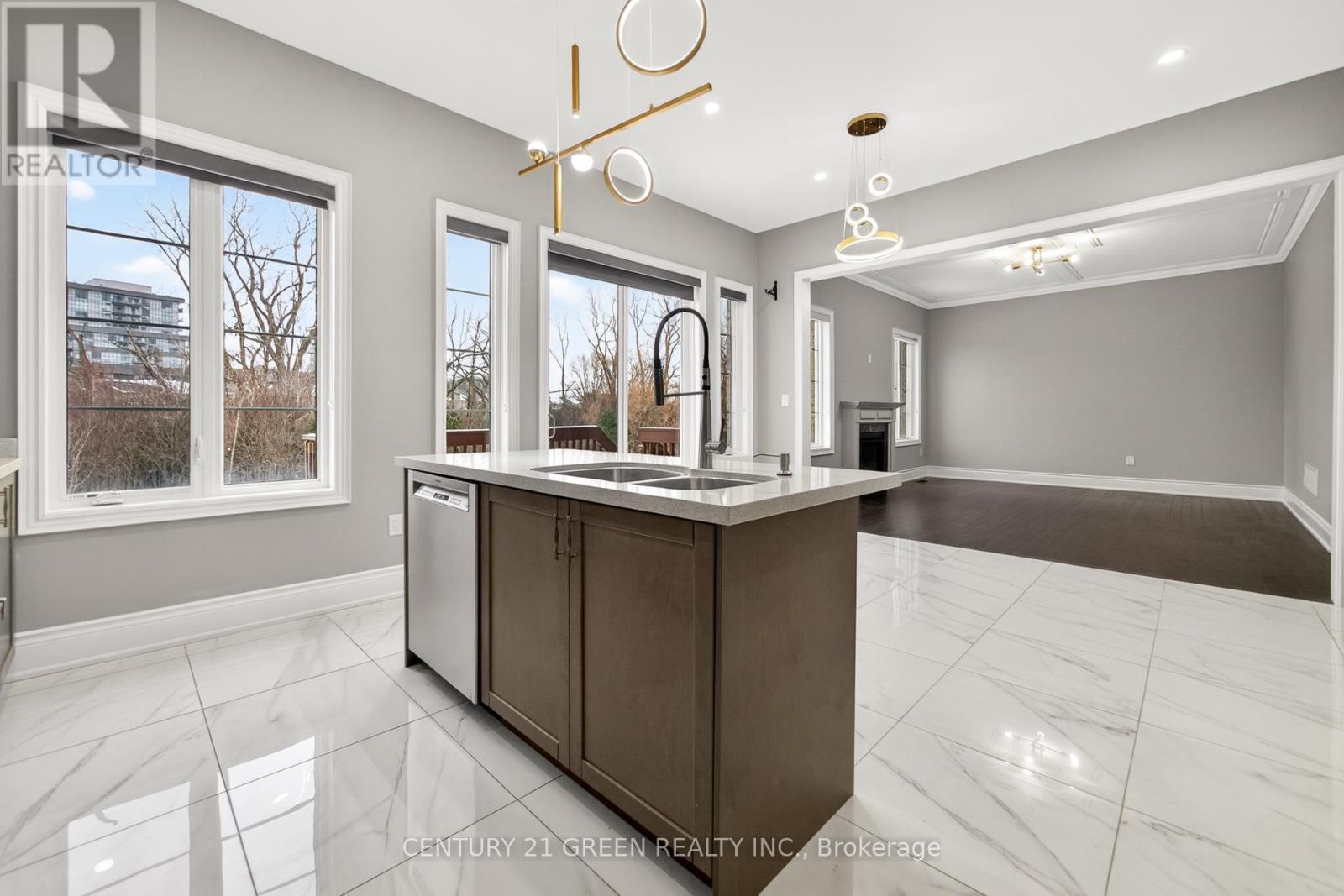219 Humphrey Street, Hamilton, ON - Indoor Photo Showing Kitchen With Double Sink