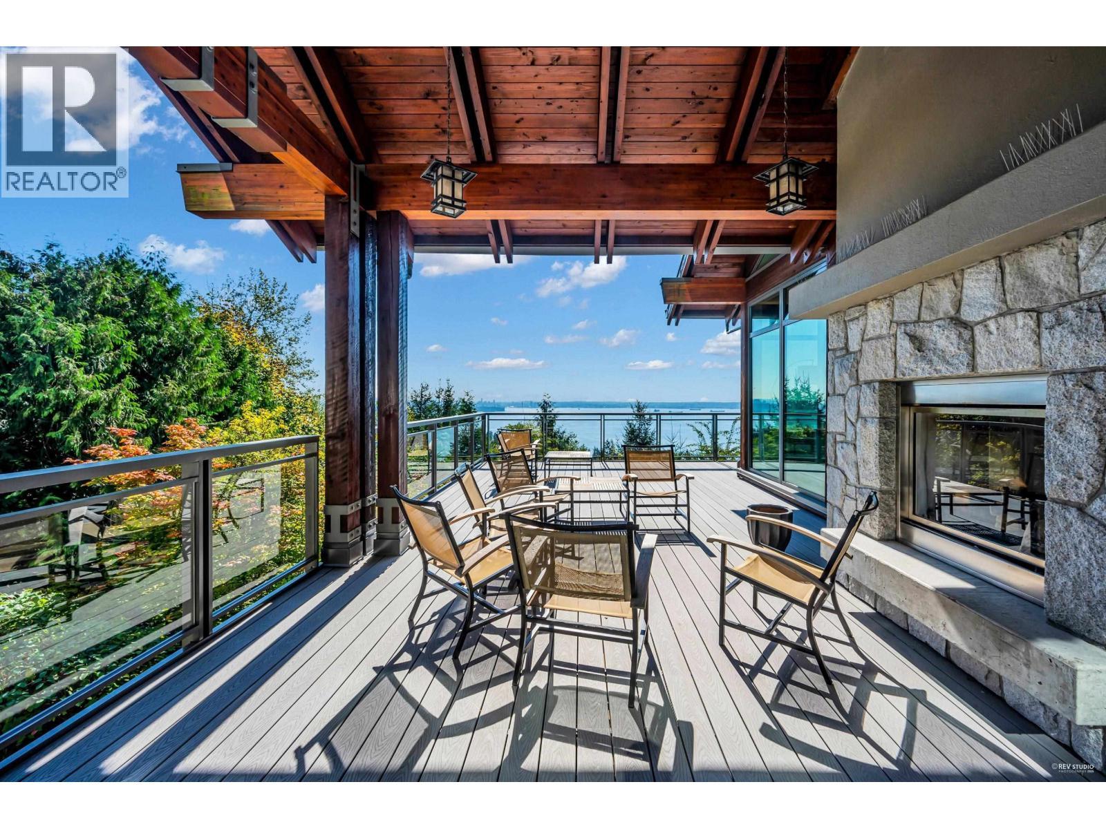 401 3315 Cypress Place, West Vancouver, BC - Outdoor With Fireplace With Exterior