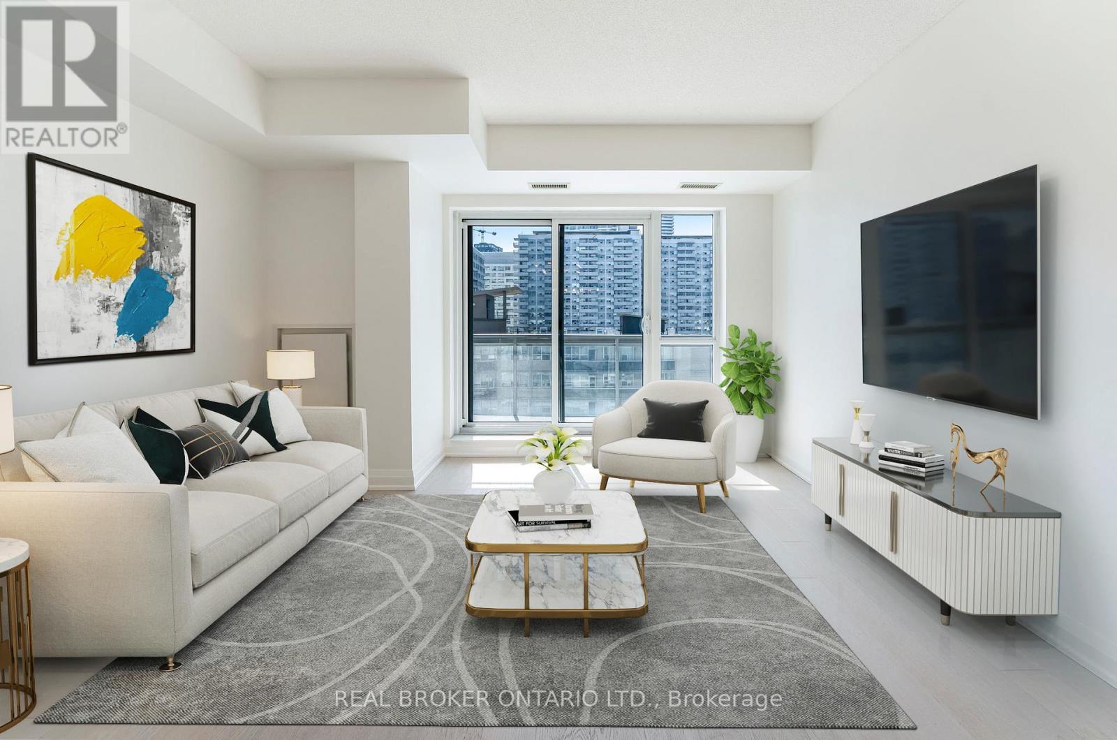 1509 - 83 Redpath Avenue, Toronto, ON - Indoor Photo Showing Living Room