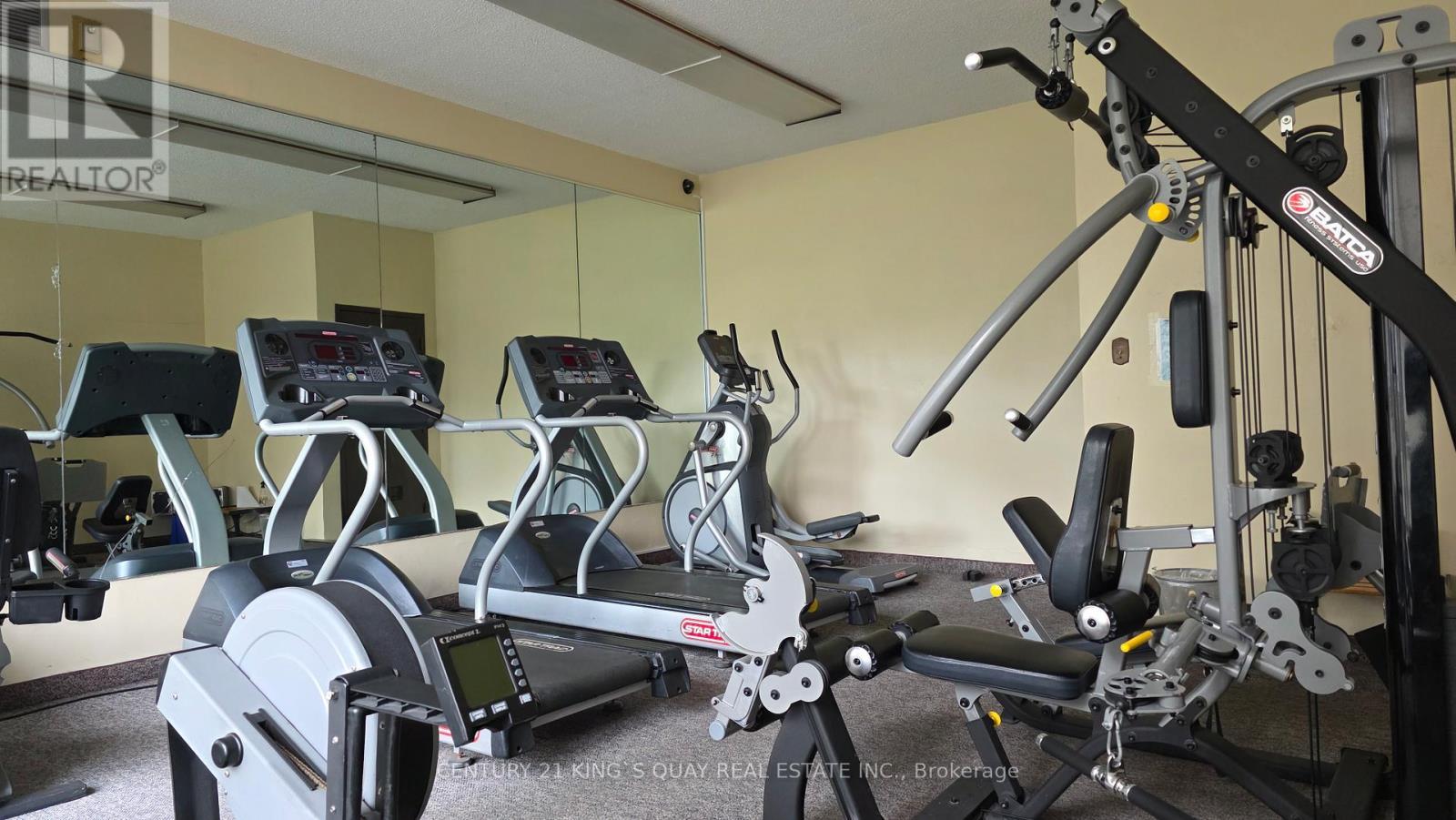 1405 - 25 Silver Springs Boulevard, Toronto, ON - Indoor Photo Showing Gym Room