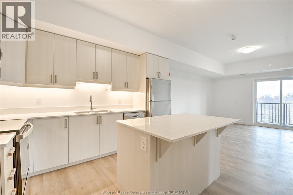207 Brock Unit# 408, Amherstburg, ON - Indoor Photo Showing Kitchen With Double Sink
