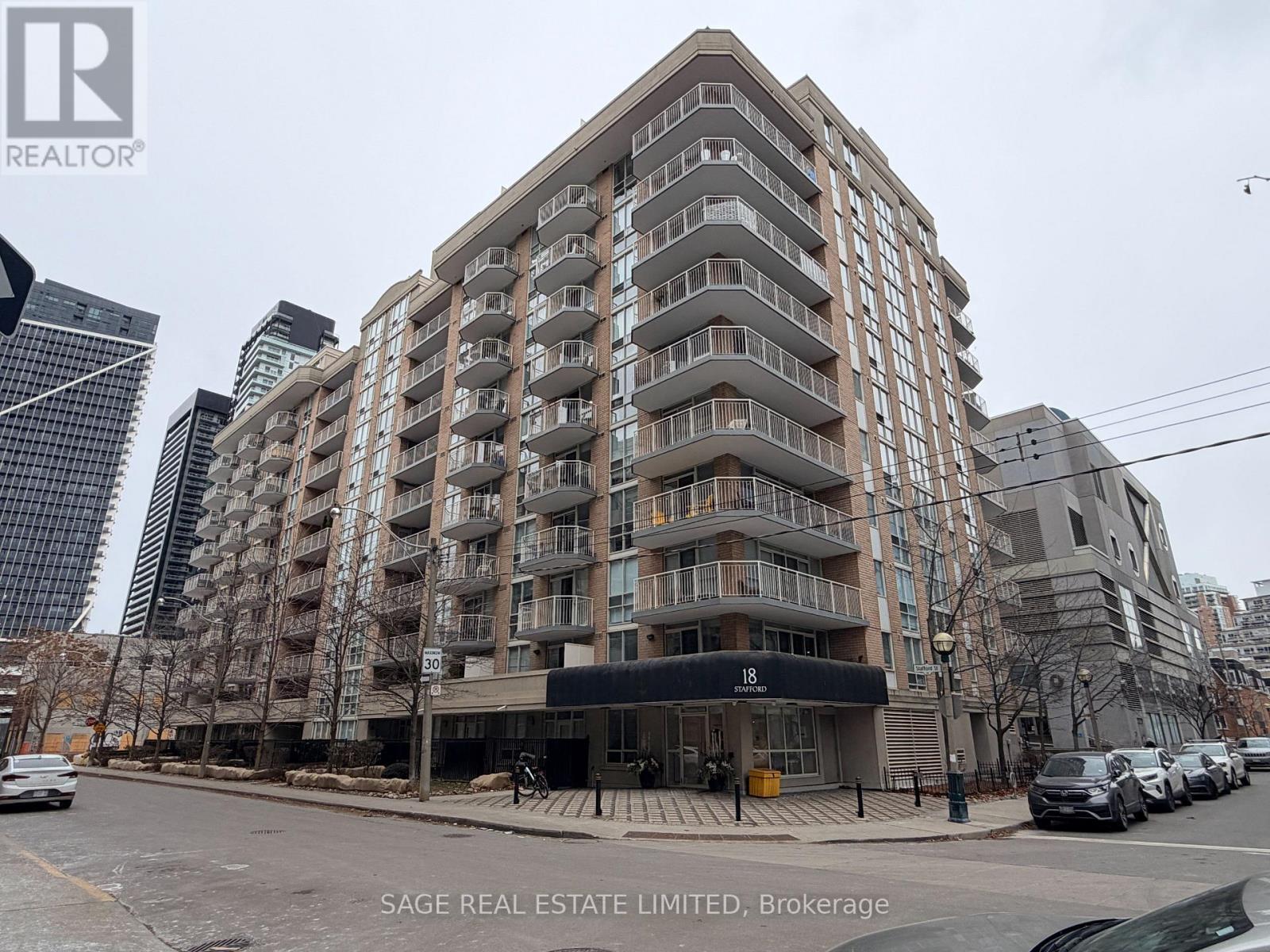 805 - 18 Stafford Street, Toronto, ON - Outdoor With Balcony With Facade