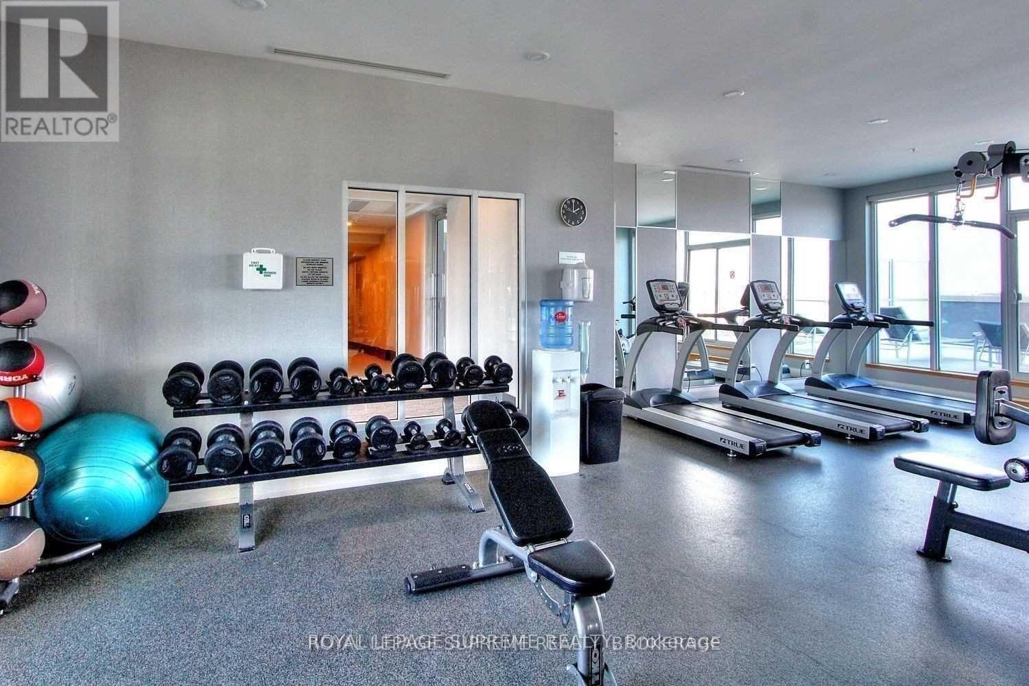 E707 - 555 Wilson Avenue, Toronto, ON - Indoor Photo Showing Gym Room