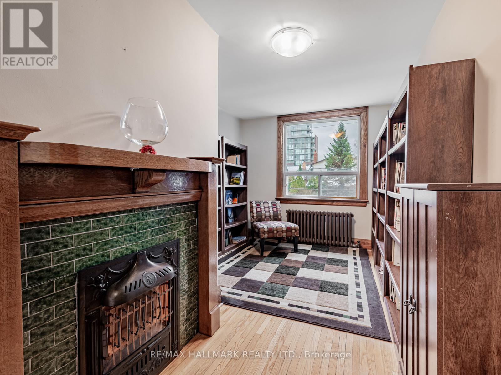 538 Strathmore Boulevard, Toronto, ON - Indoor Photo Showing Other Room With Fireplace