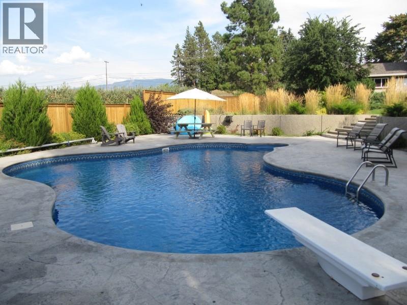 3576 Rose Road, Kelowna, BC - Outdoor With In Ground Pool With Backyard