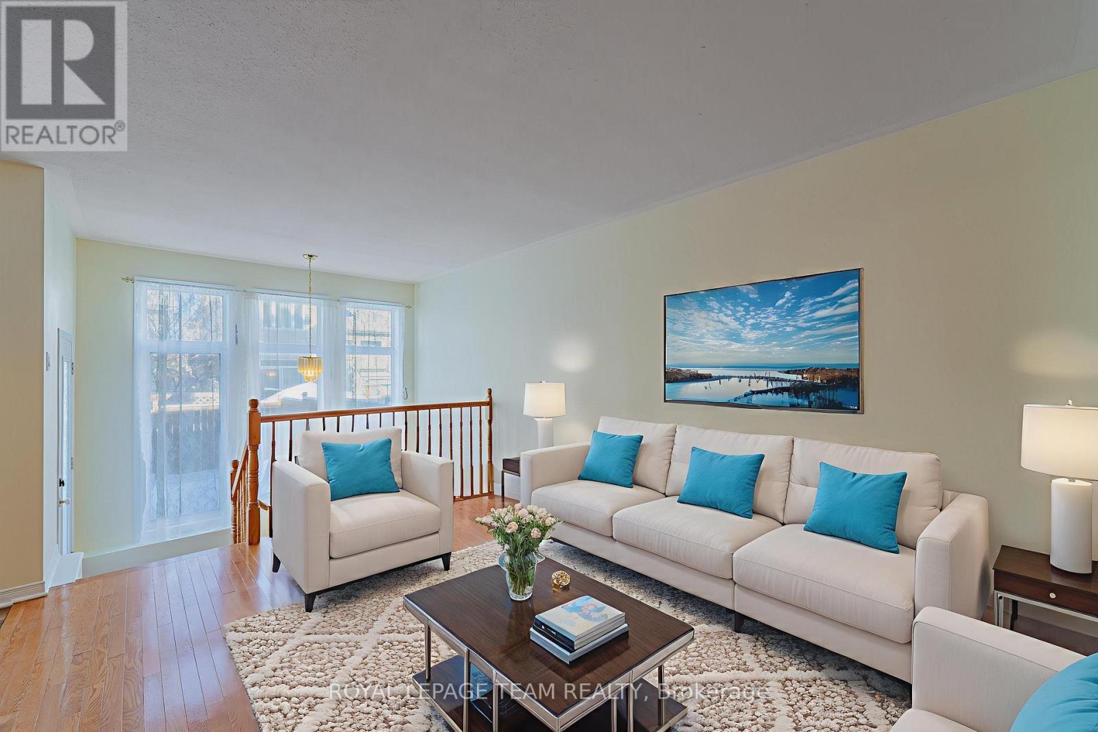 Virtual Staging - 184 Deercroft Avenue, Ottawa, ON - Indoor Photo Showing Living Room