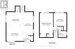 Floorplan - Main and Second floor -