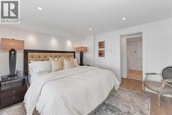 Spacious room can accommodate a king sized bed -