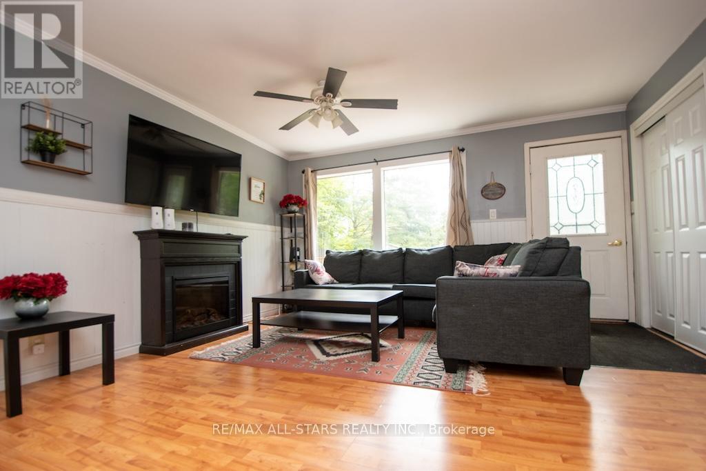31 Morrison Street, Kawartha Lakes (Laxton/Digby/Longford), ON - Indoor Photo Showing Living Room With Fireplace