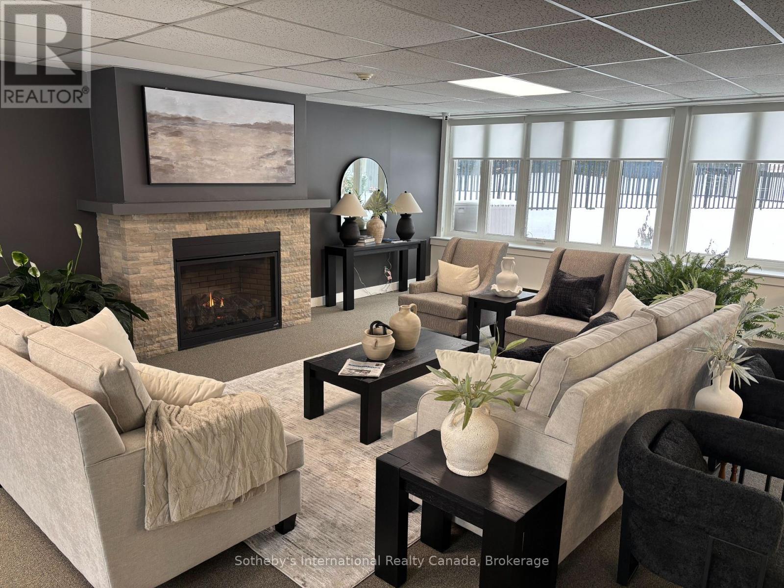 Lobby - 62 - 209472 26 Highway, Blue Mountains, ON - Indoor Photo Showing Living Room With Fireplace
