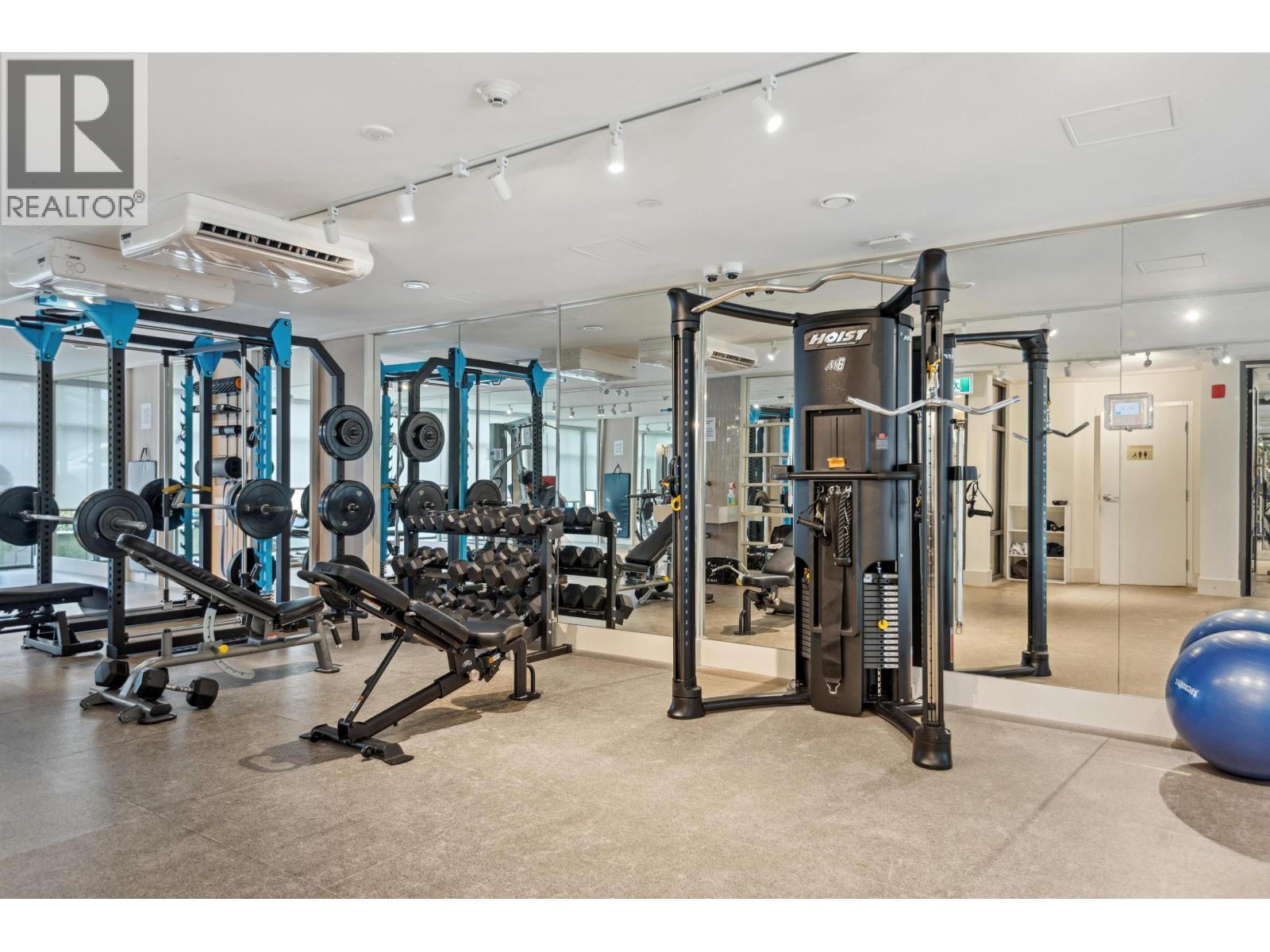 225 721 Anskar Court, Coquitlam, BC - Indoor Photo Showing Gym Room