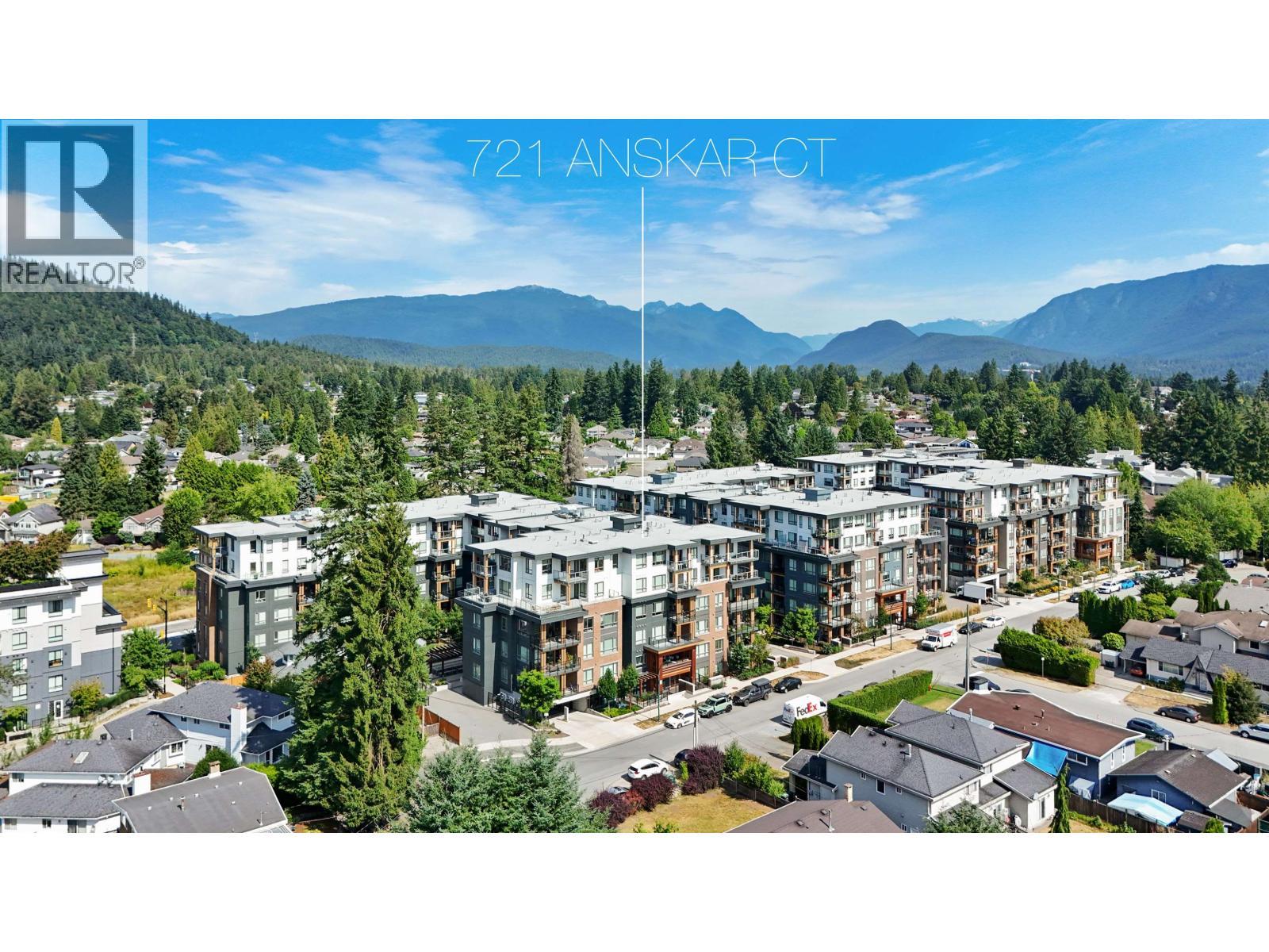 225 721 Anskar Court, Coquitlam, BC - Outdoor With View
