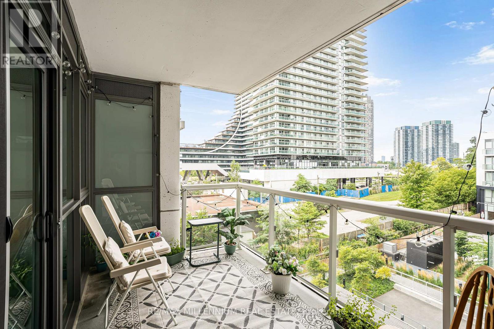 316 - 65 Annie Craig Drive N, Toronto, ON - Outdoor With Balcony With Exterior
