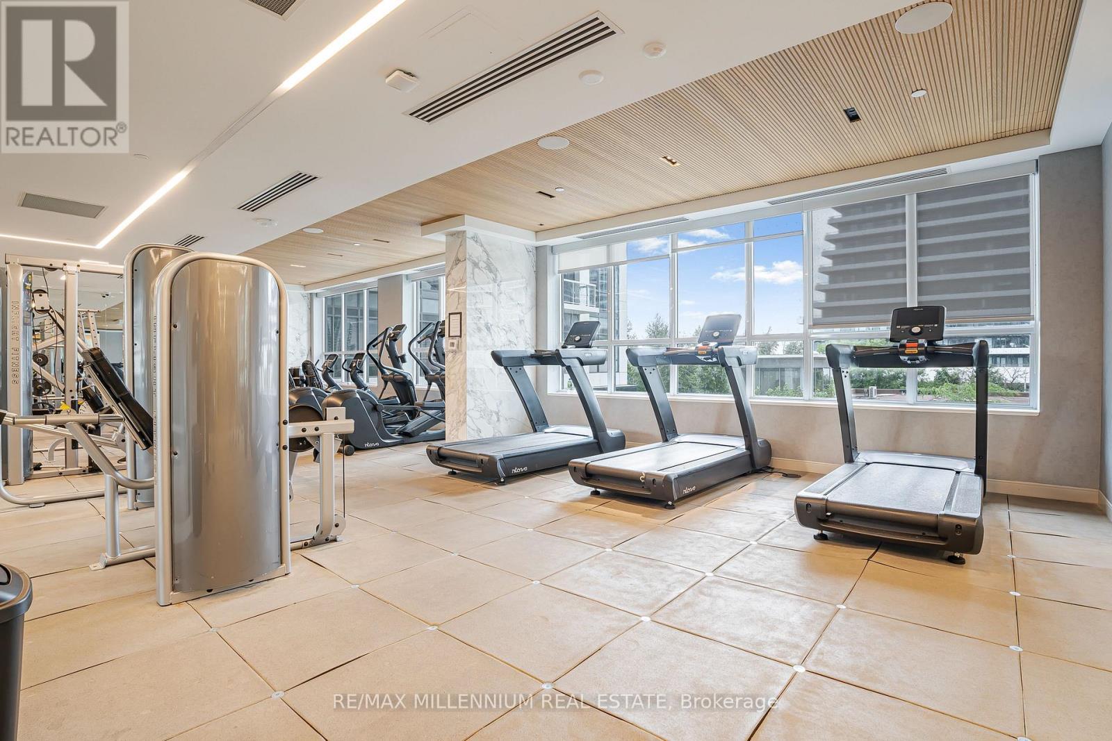 316 - 65 Annie Craig Drive N, Toronto, ON - Indoor Photo Showing Gym Room
