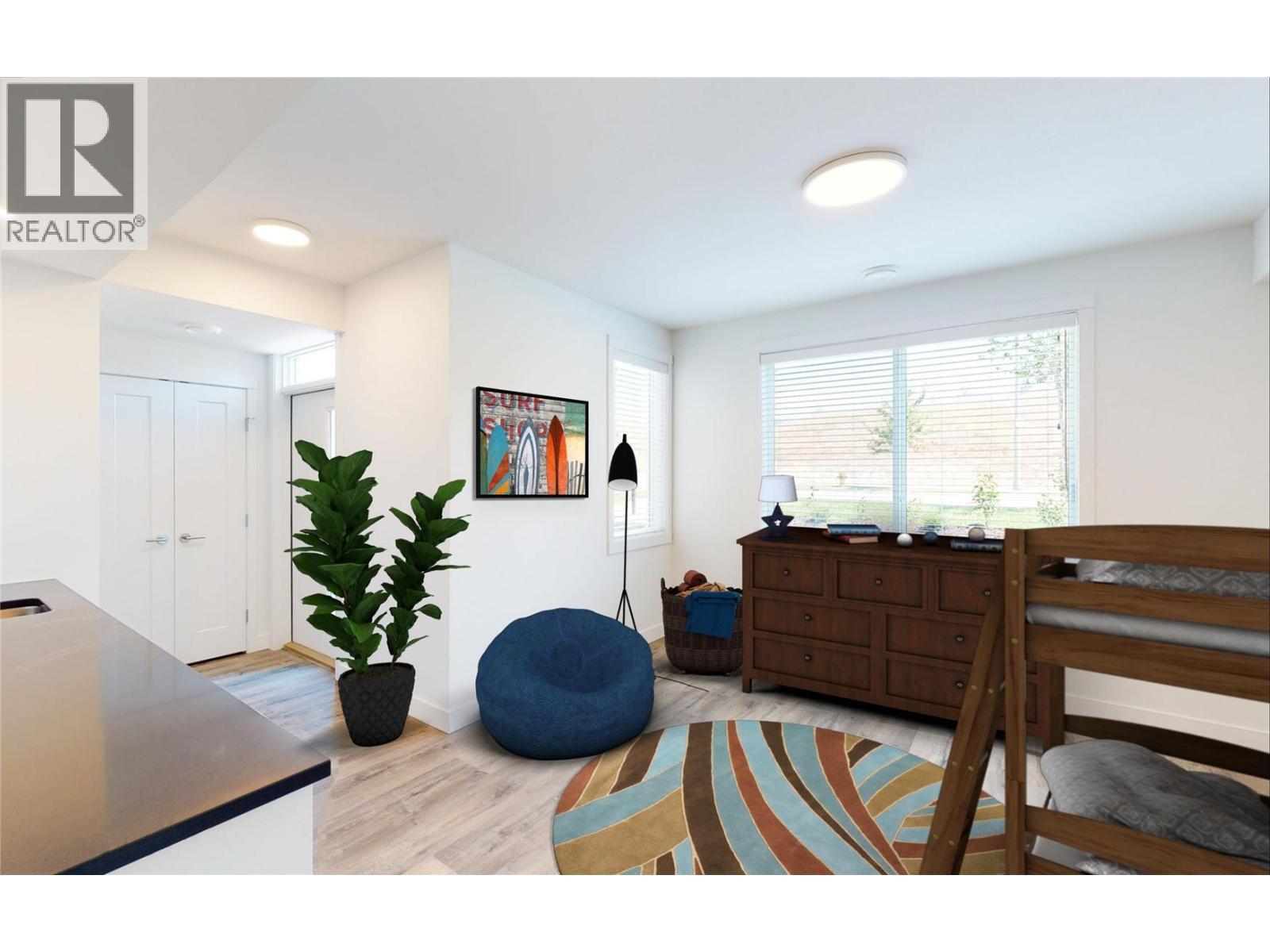 Virtual Staging - Lower Floor - Kids Room - 610 Academy Way Unit# 118, Kelowna, BC - Indoor