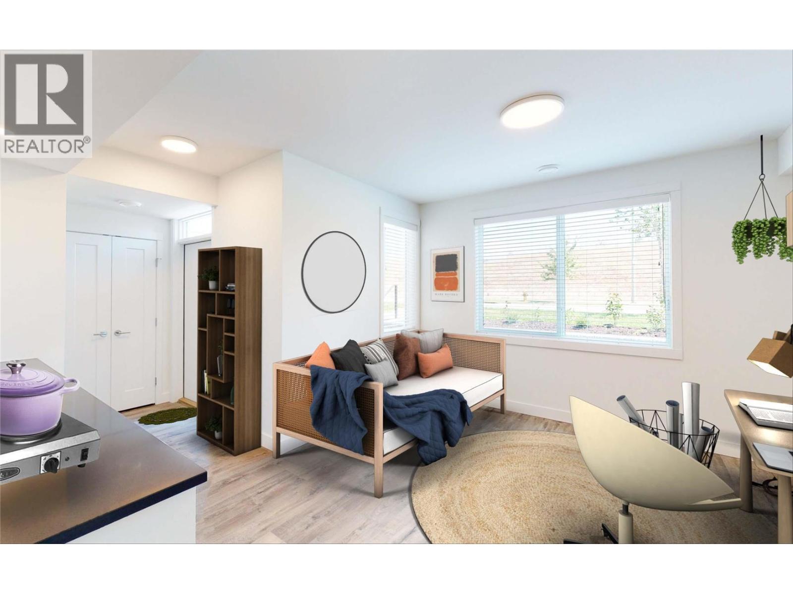 Virtual Staging - Lower Floor - Student Room - 610 Academy Way Unit# 118, Kelowna, BC - Indoor