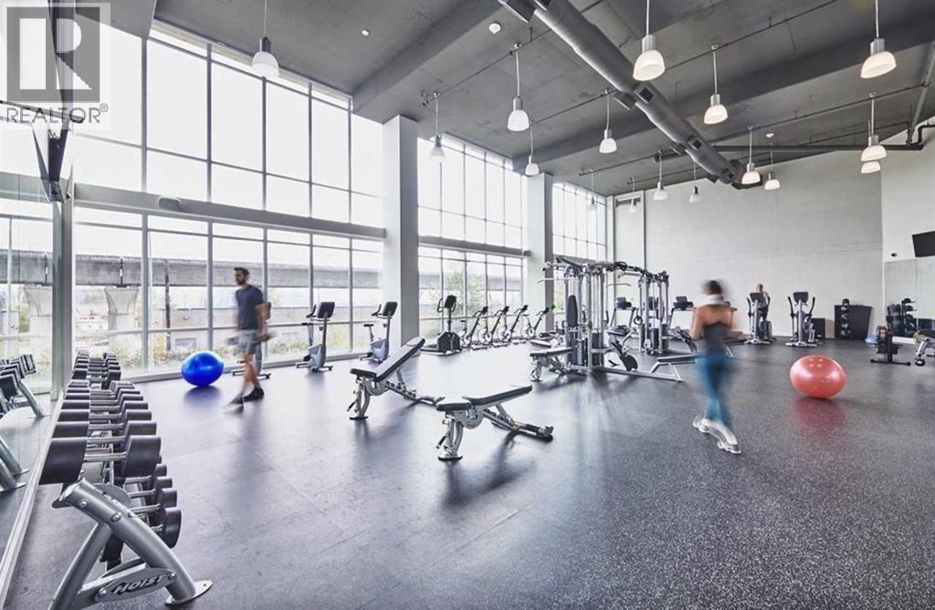 408 258 Nelson'S Court, New Westminster, BC - Indoor Photo Showing Gym Room