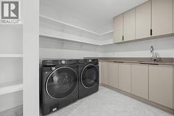Laundry with Storage and Sink -