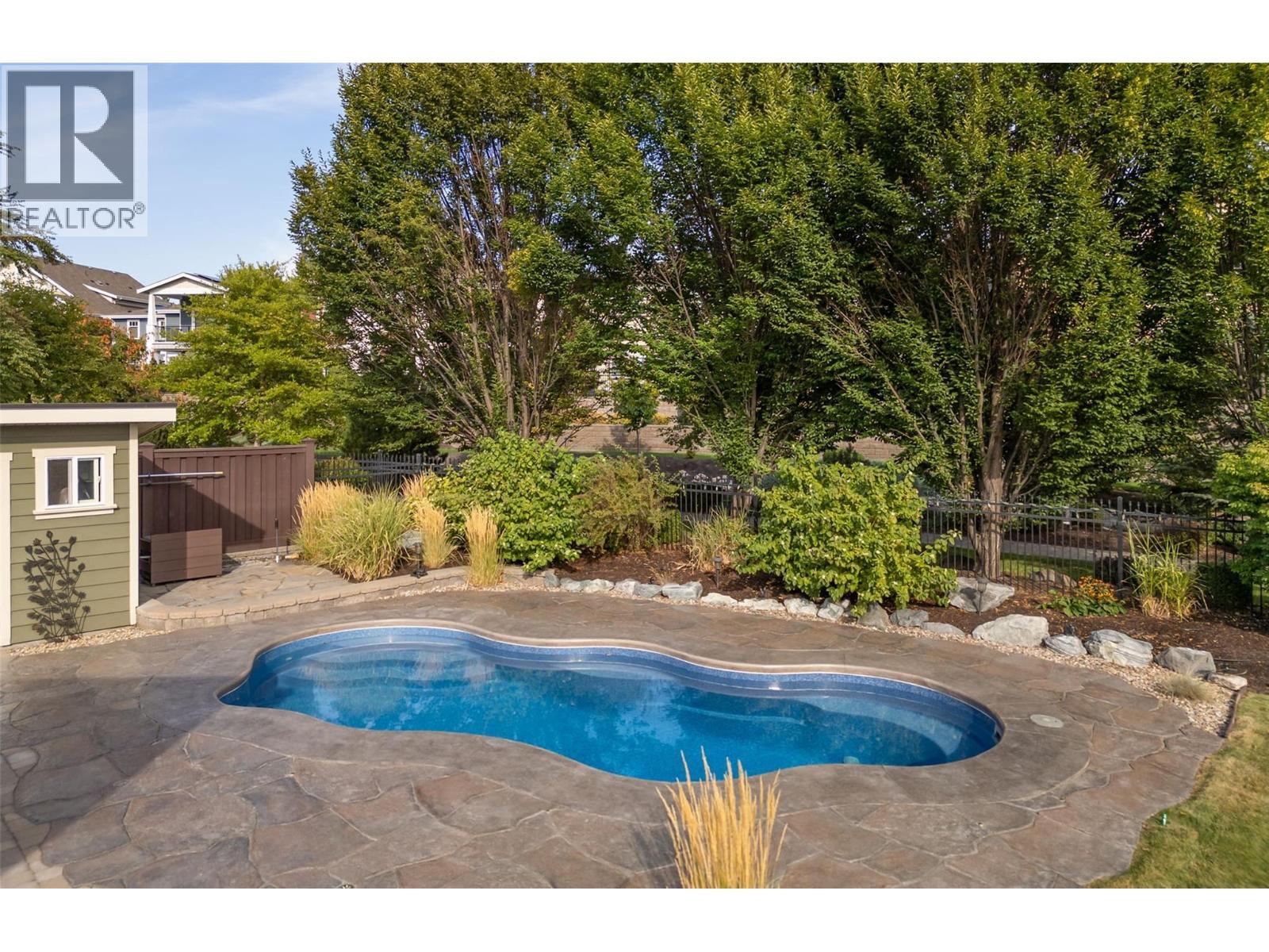 1147 Glenview Court, Kelowna, BC - Outdoor With In Ground Pool With Backyard