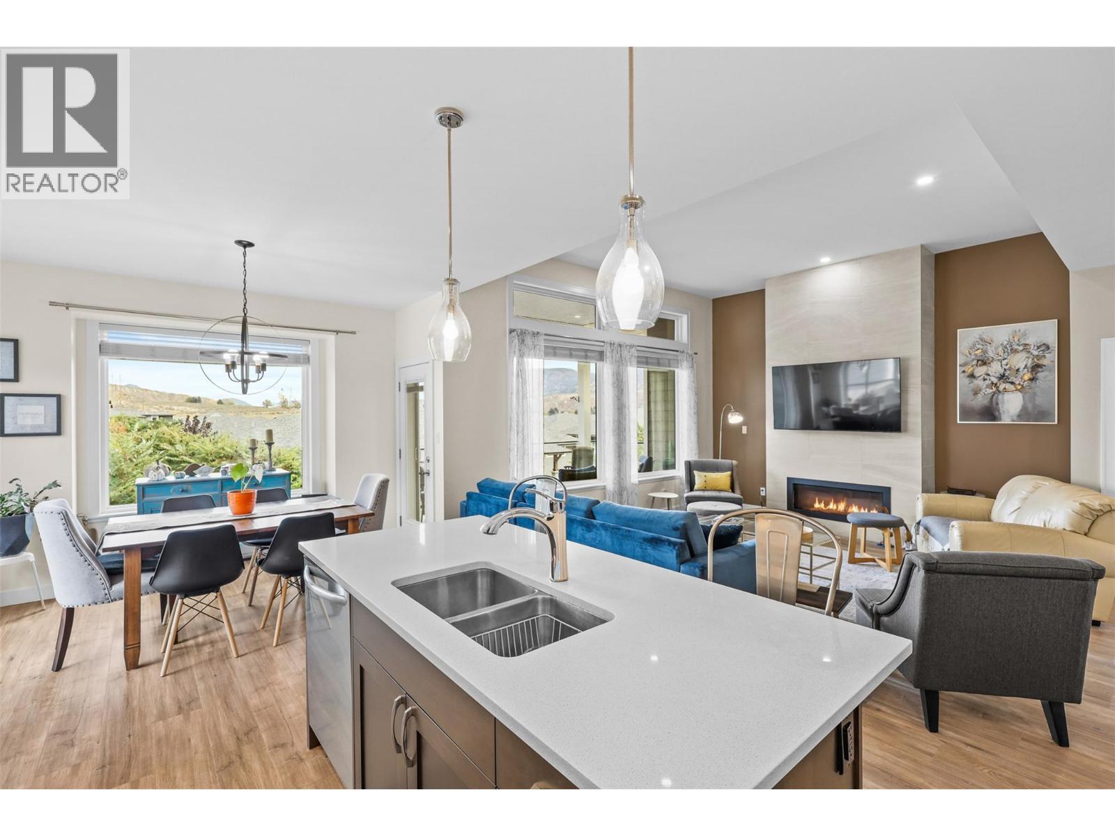 641 Shuswap Road E Unit# 109, Kamloops, BC - Indoor With Fireplace