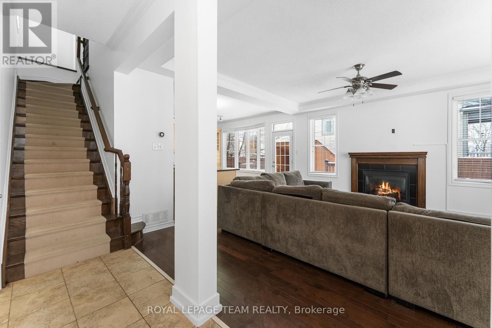 221 Kohilo Crescent, Ottawa, ON - Indoor Photo Showing Living Room With Fireplace