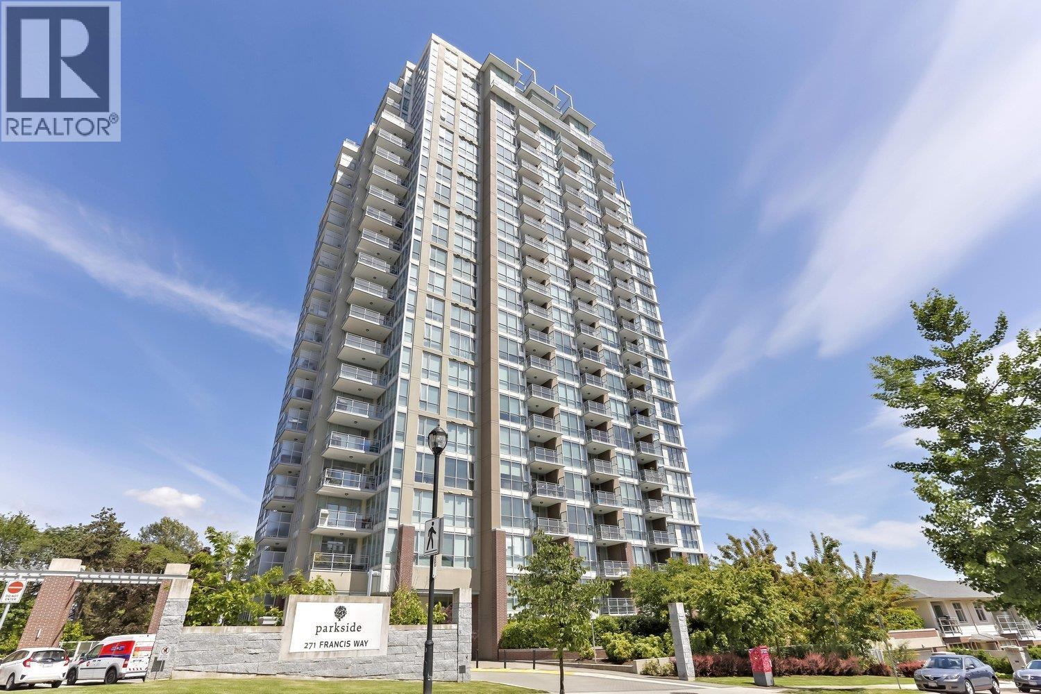 1007 271 Francis Way, New Westminster, BC - Outdoor With Balcony With Facade