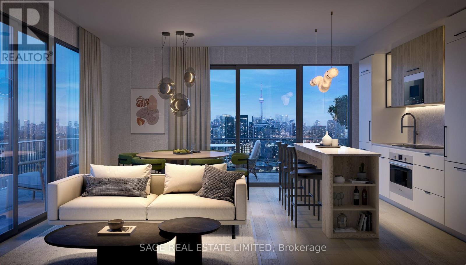 206 - 8 Temple Avenue, Toronto, ON - Indoor Photo Showing Living Room