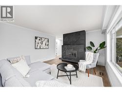 Living Room l Main Level - With gas fire place -