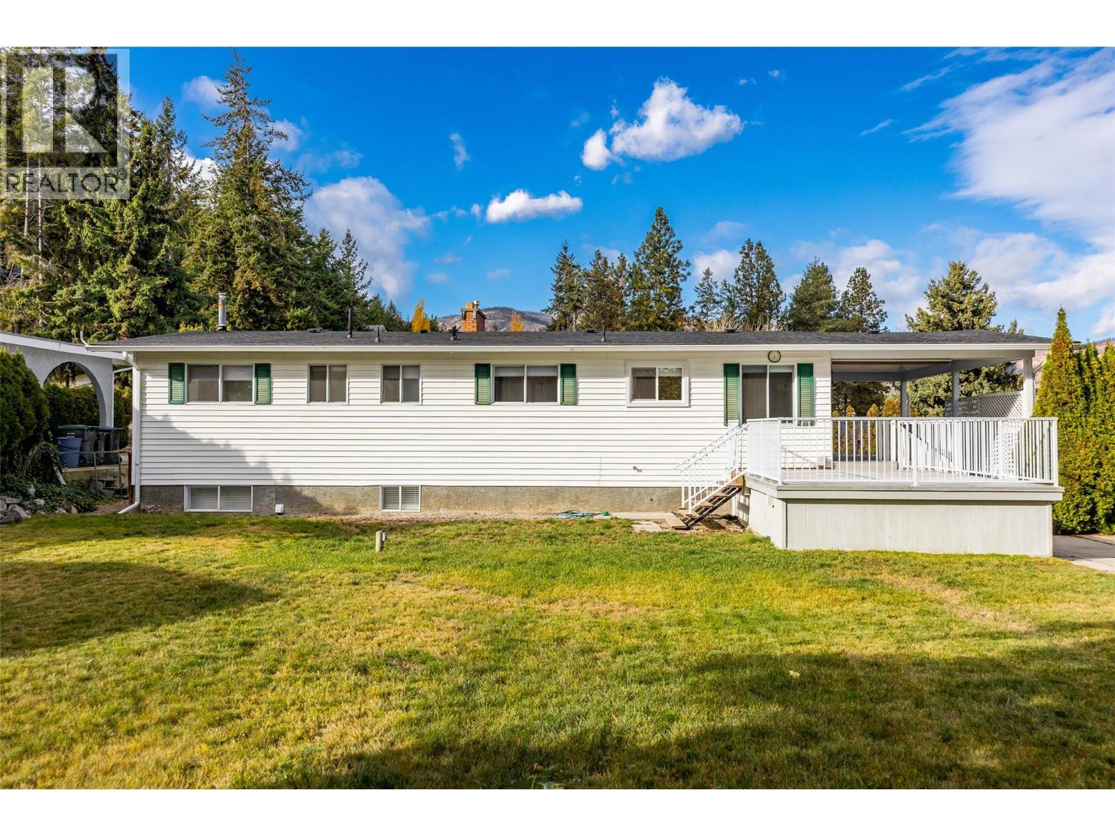 Spacious backyard space completed with firpit, shed and pool potential! - 2757 Paula Road, West Kelowna, BC - Outdoor With Deck Patio Veranda