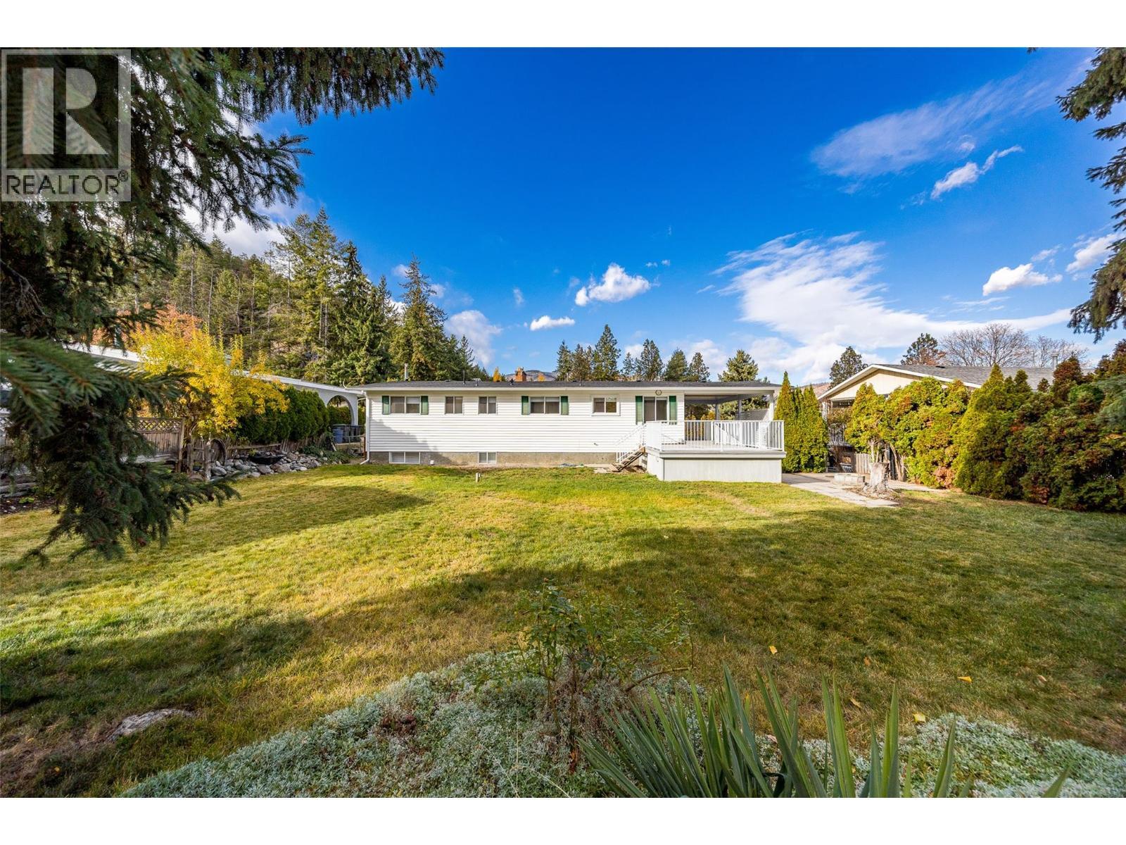 Spacious backyard space completed with fire pit, shed and pool potential! - 2757 Paula Road, West Kelowna, BC - Outdoor