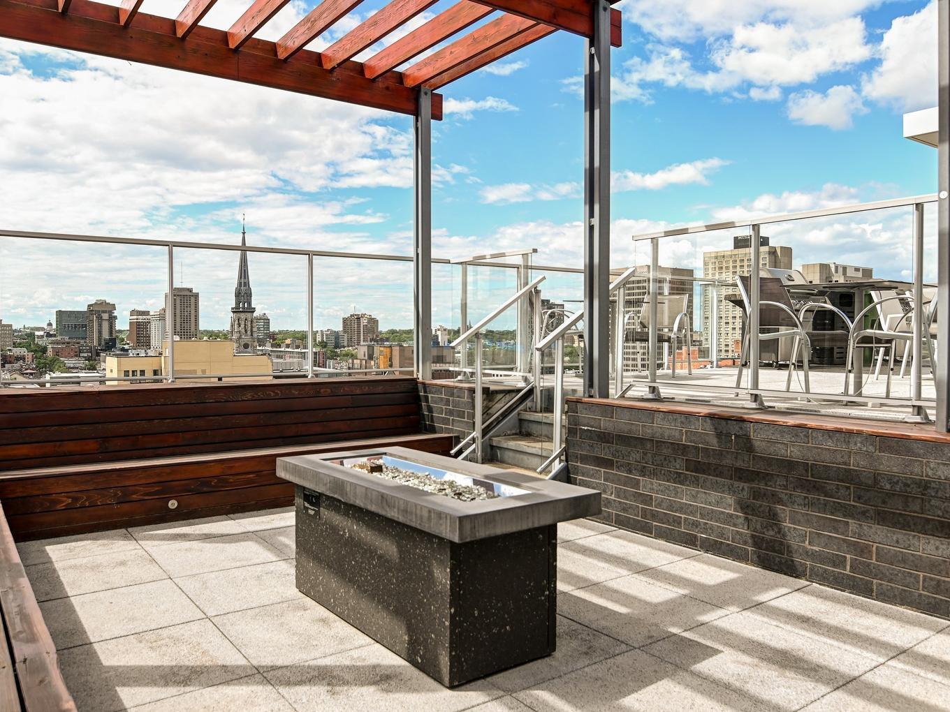 Vue - 508-1150 Rue St-Denis, Montréal (Ville-Marie), QC - Outdoor With Body Of Water With Deck Patio Veranda With Exterior