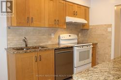 Galley Kitchen w/Granite Counters, Tile floors -