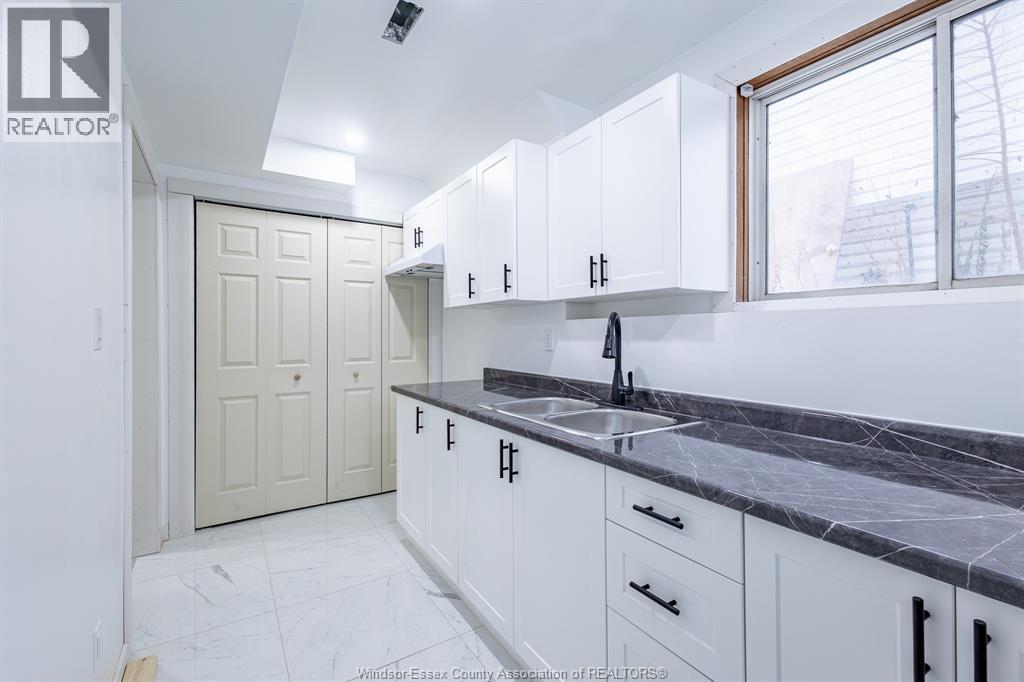 2941 Donnelly Street Unit# Lower, Windsor, ON - Indoor Photo Showing Kitchen With Double Sink