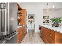 Through kitchen to butlers pantry -