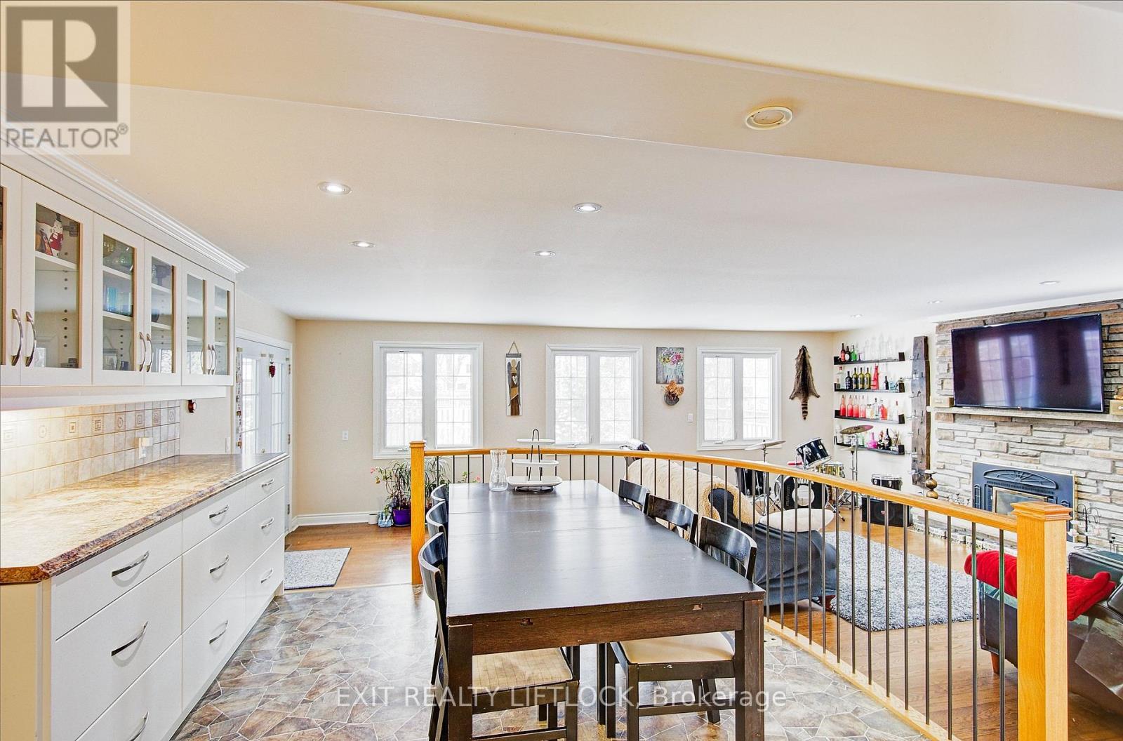 (Main) - 3 Reid Street, Selwyn, ON - Indoor Photo Showing Dining Room With Fireplace