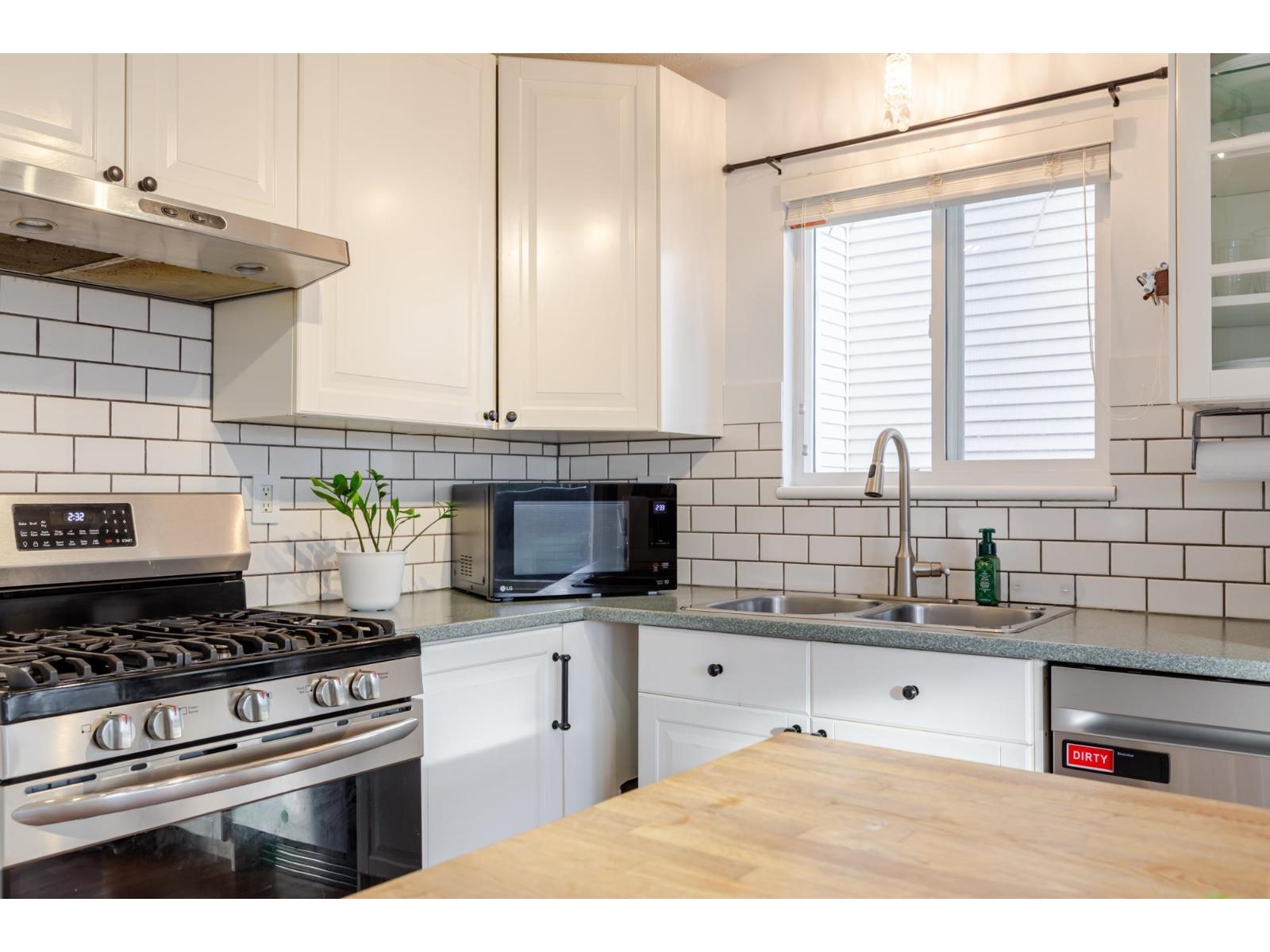 18452 66 Avenue, Surrey, BC - Indoor Photo Showing Kitchen With Double Sink
