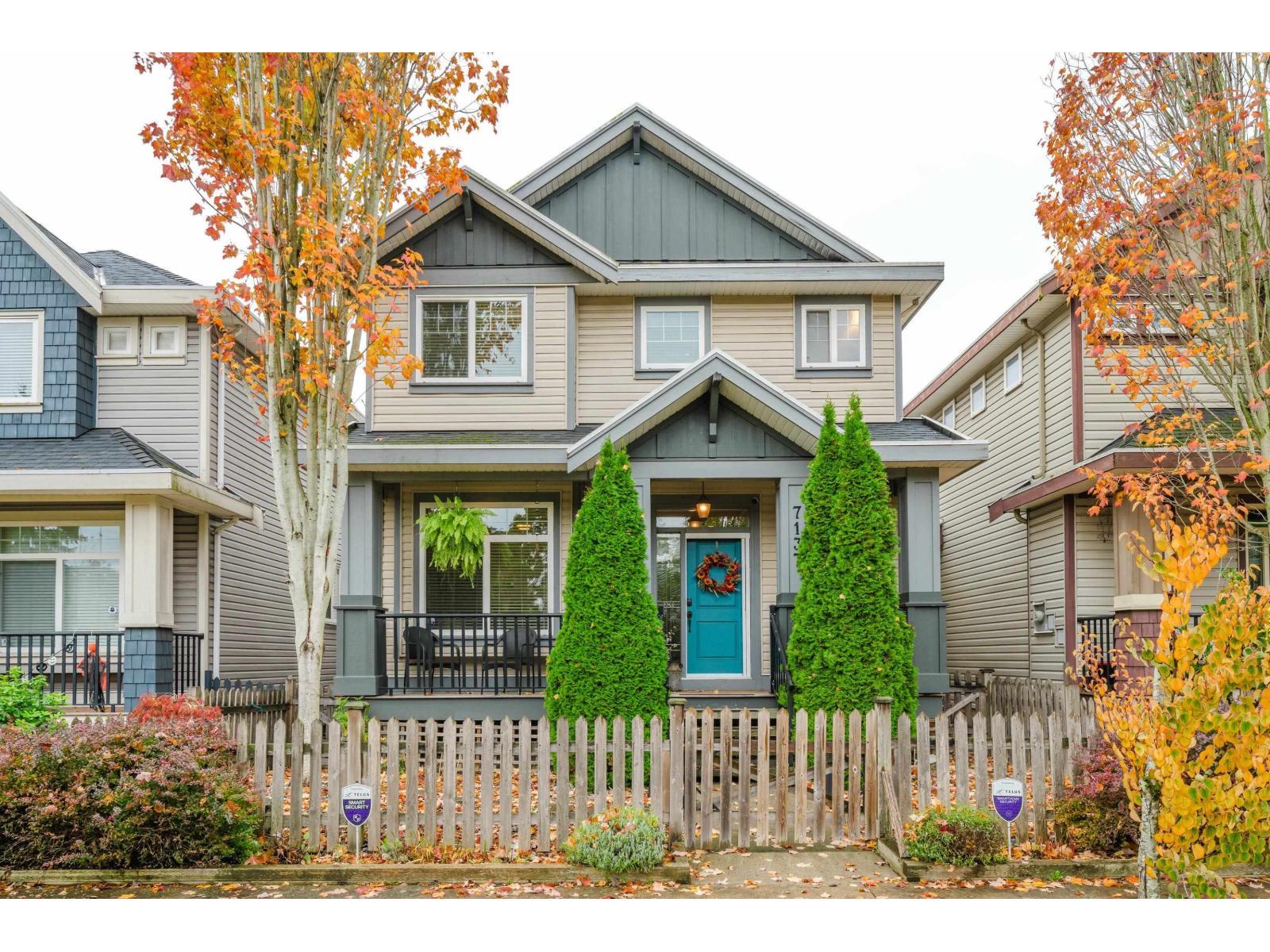 7137 196 Street, Surrey, BC - Outdoor With Deck Patio Veranda With Facade
