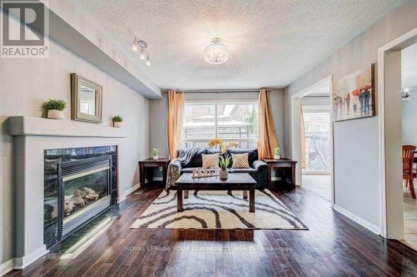 7 Bern Street, Markham, ON - Indoor Photo Showing Living Room With Fireplace