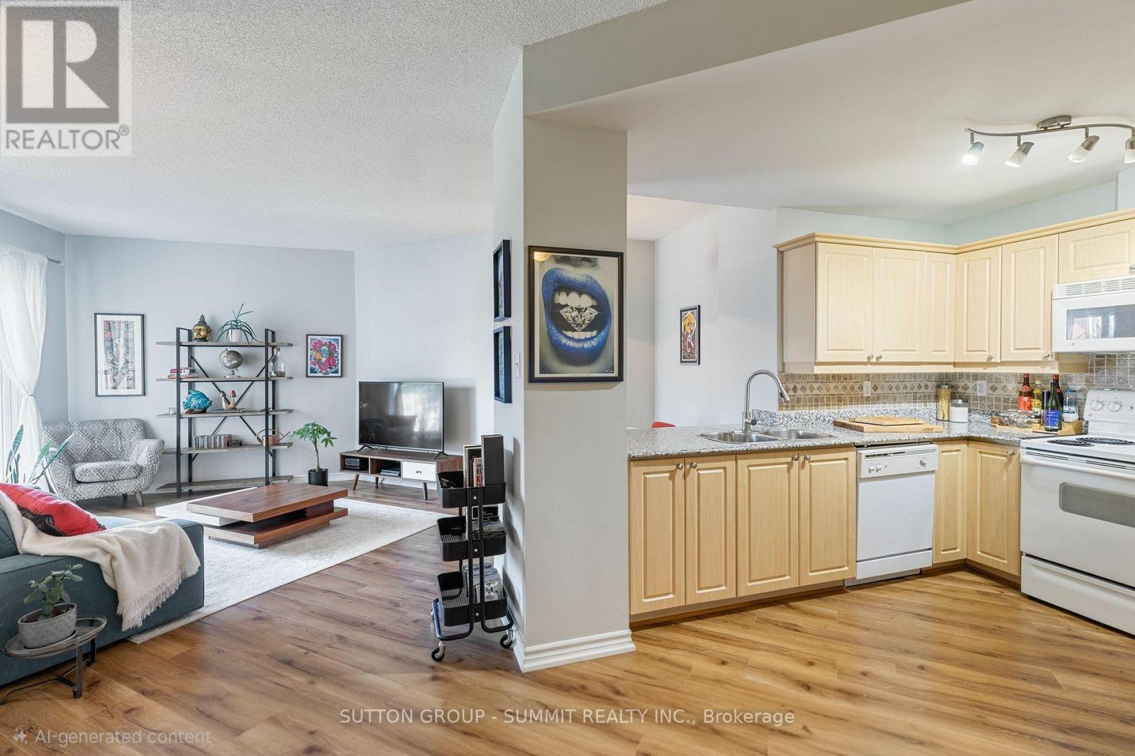 411 - 135 James Street S, Hamilton, ON - Indoor Photo Showing Kitchen