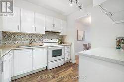 Kitchen with updated Backsplash and counters -