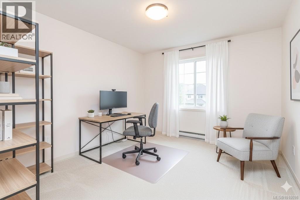 VIRTUALLY STAGED Office/3rd Bedroom - 751 Anson Pl, Qualicum Beach, BC - Indoor Photo Showing Office