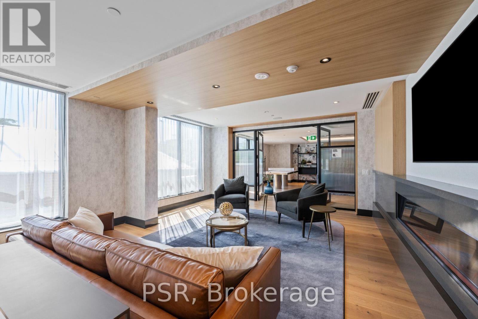 703 - 299 Campbell Avenue, Toronto, ON - Indoor Photo Showing Living Room With Fireplace