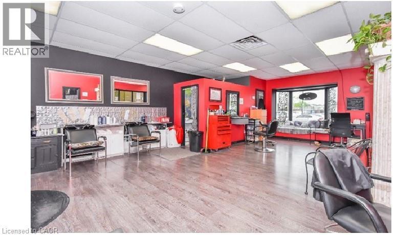 Misc room with a drop ceiling and a desk - 25 Main Street Unit# 102, Cambridge, ON