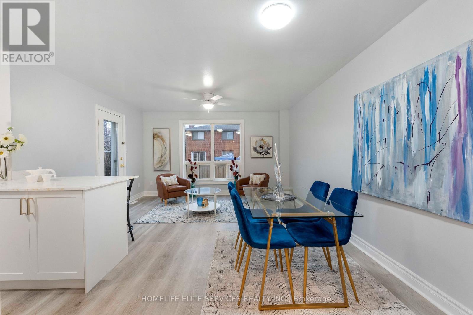 OpenConcept Kitchen/Dining Rm/separate Family Rm - 5 Lenthall Avenue, Toronto, ON - Indoor Photo Showing Dining Room